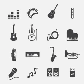 Music icon Stock Illustration