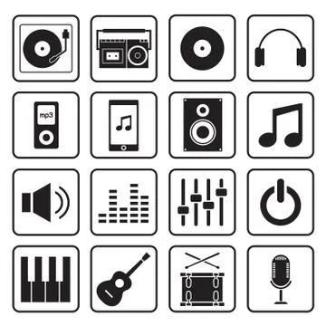 Music icon Stock Illustration