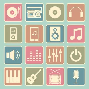 Music icon Stock Illustration