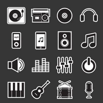 Music icon Stock Illustration