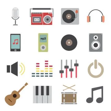 Music icon Stock Illustration