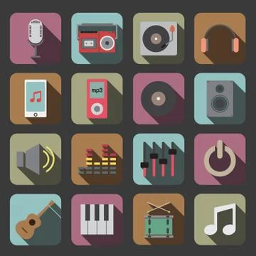 Music icon Stock Illustration