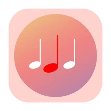 Music icon Illustrazione stock