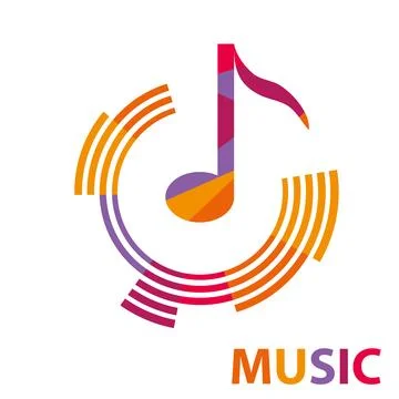 Music icon note Stock Illustration