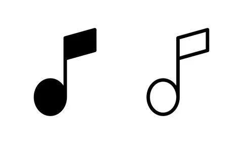 Music icon vector. audio icon. Melody, song, note, sound, Stock-Illustration