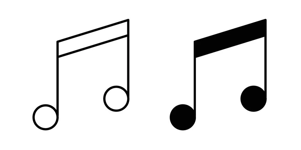 Music icon vector design illustrations Stock Illustration
