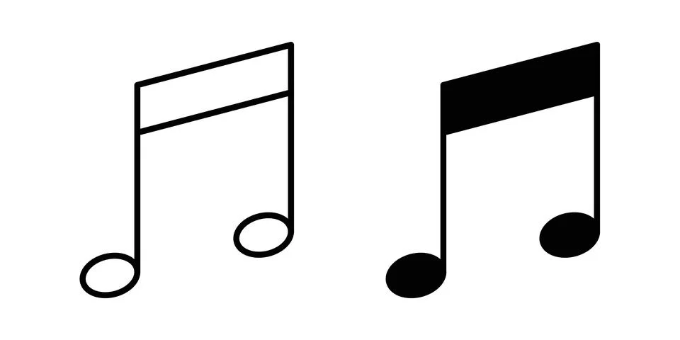 Music icon vector editable eps10 Stock Illustration