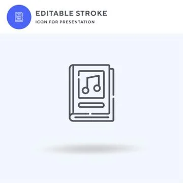 Music icon vector, filled flat sign, solid pictogram isolated on white, logo  스톡 일러스트