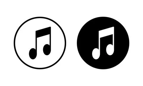 Music icon vector illustration. note music sign and symbol Stock Illustration