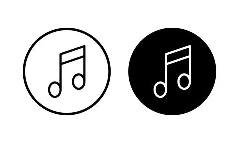 Music icon vector illustration. note music sign and symbol Stock Illustration