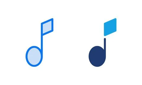 Music icon vector illustration. note music sign and symbol Illustrazione stock