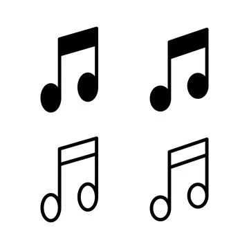 Music icon vector illustration. note music sign and symbol Illustrazione stock