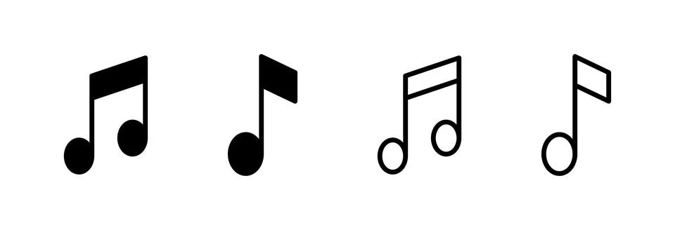 Music icon vector illustration. note music sign and symbol Stock Illustration