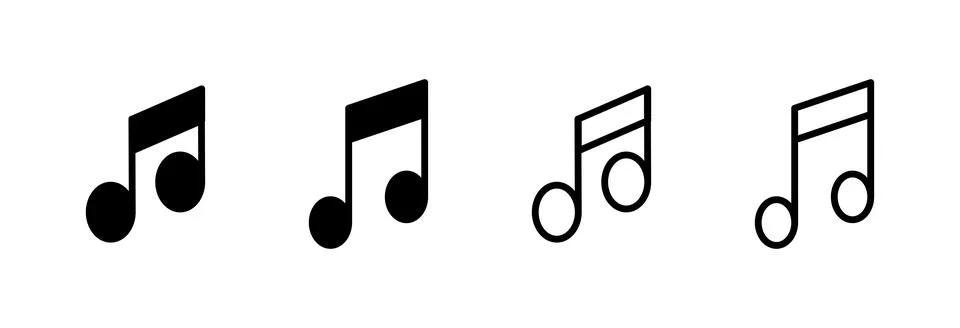 Music icon vector illustration. note music sign and symbol Stock Illustration