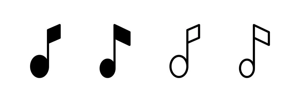 Music icon vector illustration. note music sign and symbol Stock Illustration