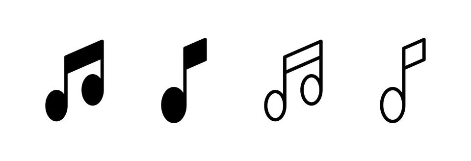 Music icon vector illustration. note music sign and symbol Illustrazione stock