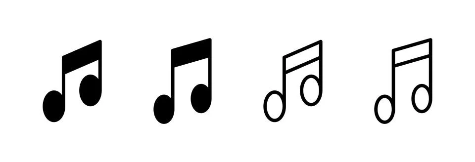 Music icon vector illustration. note music sign and symbol Stock Illustration