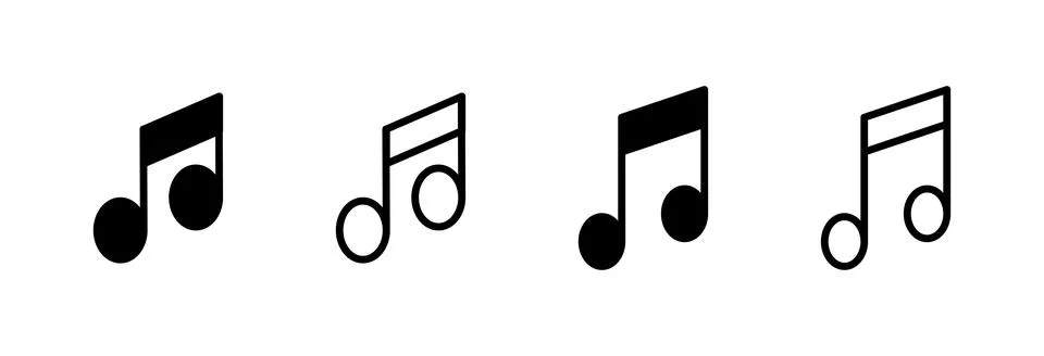 Music icon vector illustration. note music sign and symbol Stock Illustration