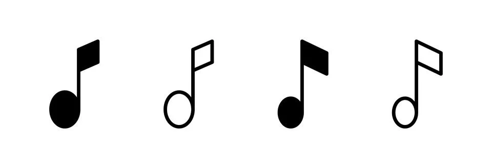 Music icon vector illustration. note music sign and symbol Stock Illustration