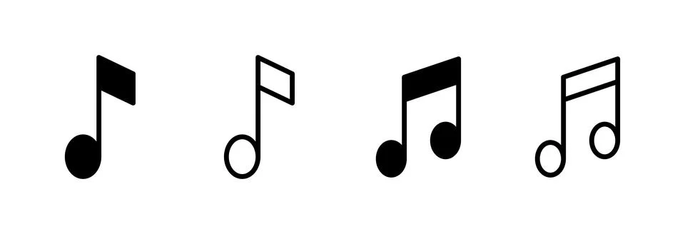 Music icon vector illustration. note music sign and symbol Stock Illustration