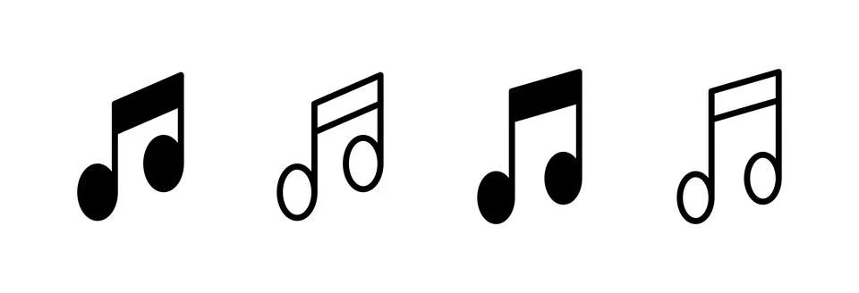 Music icon vector illustration. note music sign and symbol Stock Illustration