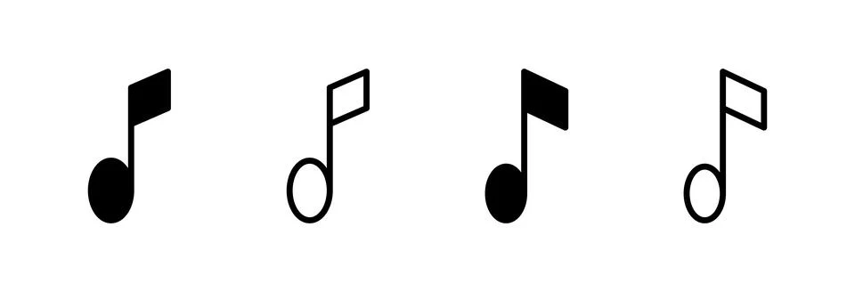 Music icon vector illustration. note music sign and symbol Stock Illustration