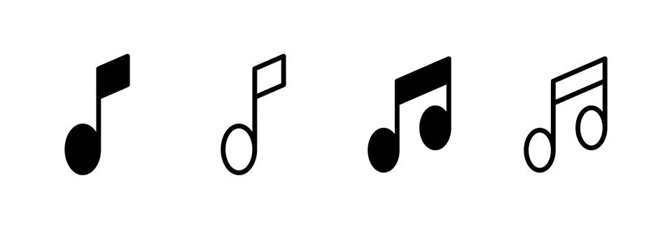 Music icon vector illustration. note music sign and symbol Stock Illustration