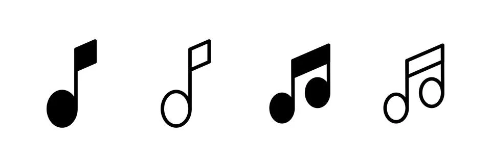 Music icon vector illustration. note music sign and symbol Stock Illustration