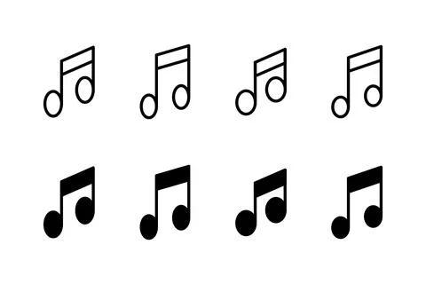 Music icon vector illustration. note music sign and symbol Stock Illustration