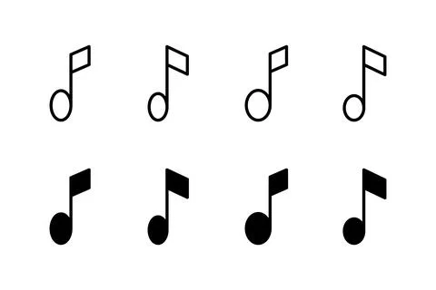 Music icon vector illustration. note music sign and symbol Stock Illustration