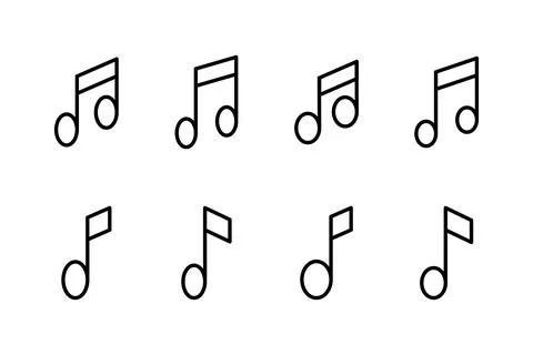 Music icon vector illustration. note music sign and symbol Stock Illustration