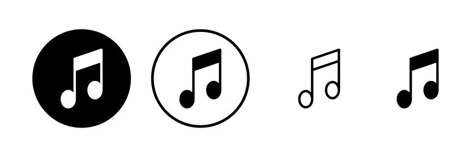 Music icon vector illustration. note music sign and symbol Stock Illustration