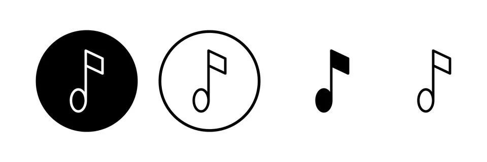 Music icon vector illustration. note music sign and symbol Stock Illustration