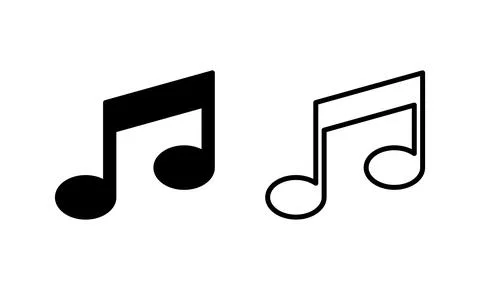 Music icon vector. note music sign and symbol Stock Illustration