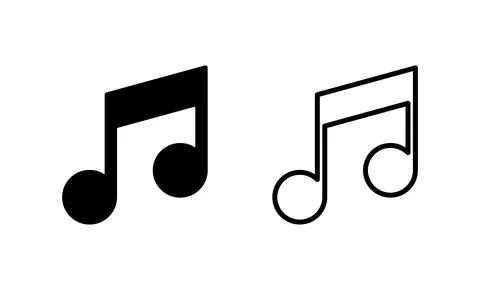 Music icon vector. note music sign and symbol イラスト素材