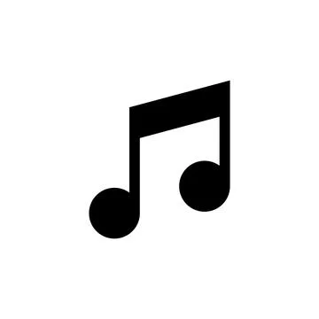 Music icon vector. note music icon vector Illustrazione stock