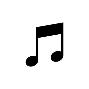 Music icon vector. note music icon vector Stock Illustration