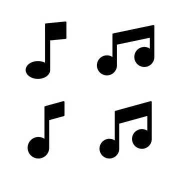 Music icon vector. note music sign and symbol Stock Illustration