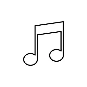 Music icon vector. note music icon vector Stock Illustration