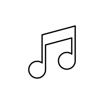 Music icon vector. note music icon vector Stock Illustration