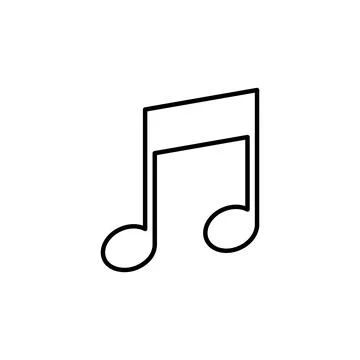 Music icon vector. note music icon vector Illustrazione stock