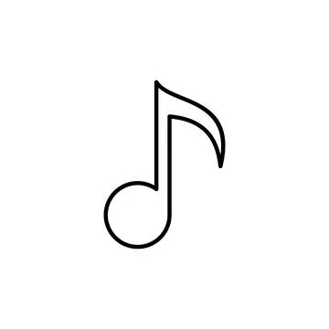 Music icon vector. note music icon vector Stock Illustration