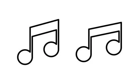 Music icon vector. note music sign and symbol Stock Illustration