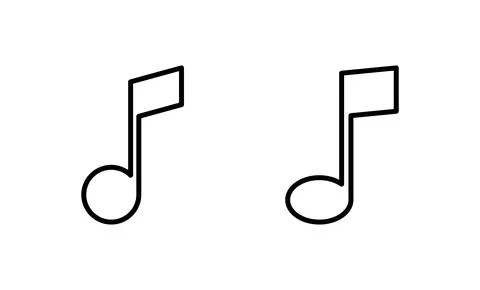 Music icon vector. note music sign and symbol 스톡 일러스트