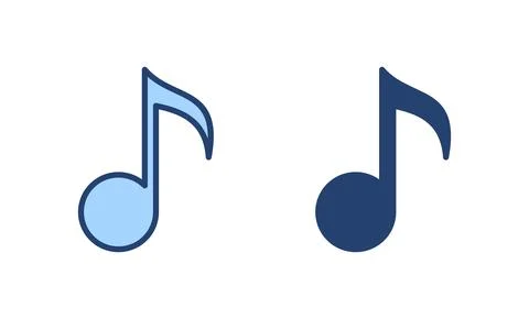 Music icon vector. note music sign and symbol 스톡 일러스트