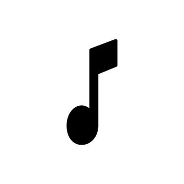Music icon vector. note music sign and symbol 스톡 일러스트