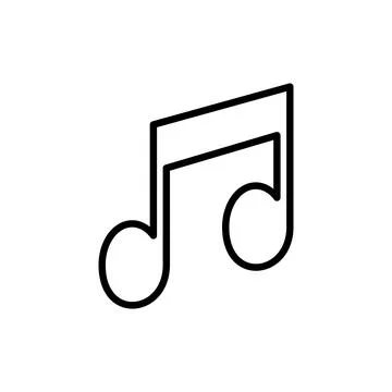 Music icon vector. note music sign and symbol Stock Illustration