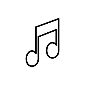Music icon vector. note music sign and symbol 스톡 일러스트