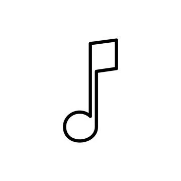 Music icon vector. note music sign and symbol Stock Illustration