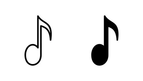 Music icon vector. note music sign and symbol イラスト素材
